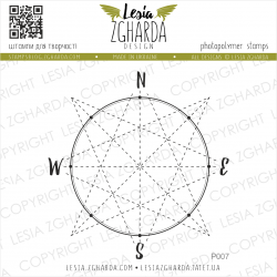 Tampon transparent Lesia Zgharda - Wind Rose