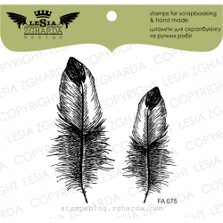 Tampons transparent Lesia Zgharda - Feathers