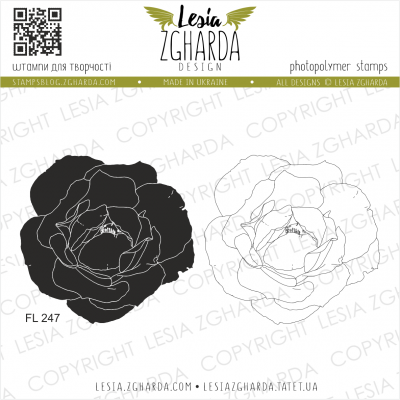 Tampons transparent Lesia Zgharda - Lush Rose