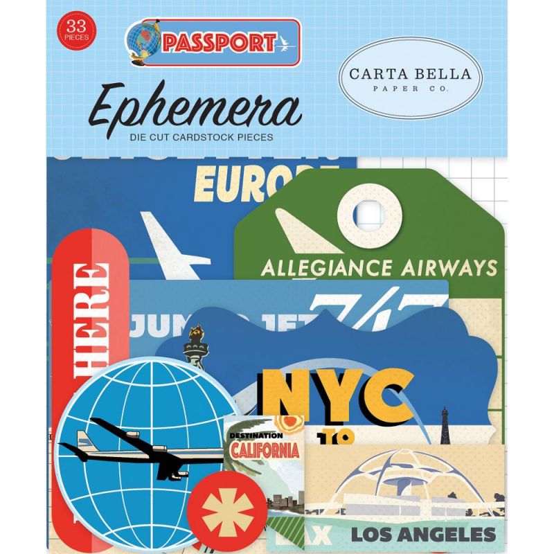 Die-cuts Ephemera Passport