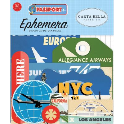 Die-cuts Ephemera Passport