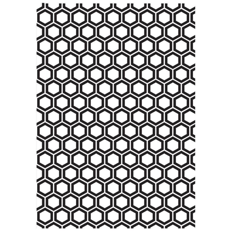 Pochoir de gaufrage KaiserCraft (grand) - Honeycomb