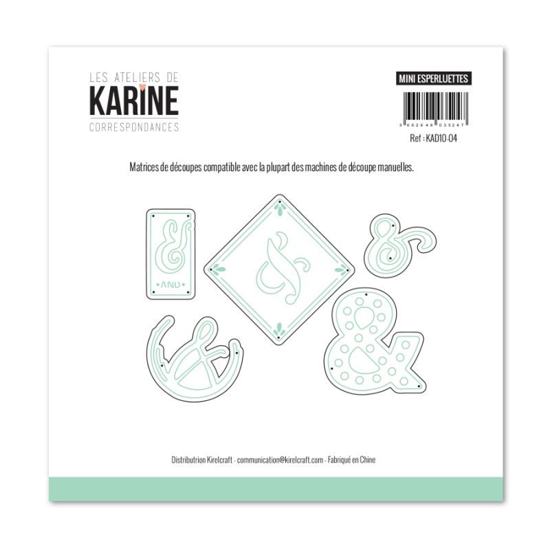 Die Les Ateliers de Karine - Collection Correspondances - Minis Esperluettes