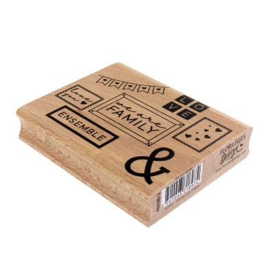 Tampon bois Florilèges - Capsules 2018 - We are family