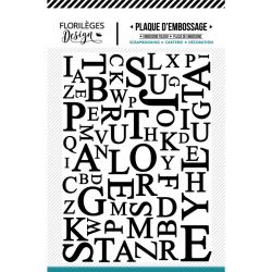 Plaque d'embossage Florilèges - Mix de Lettres