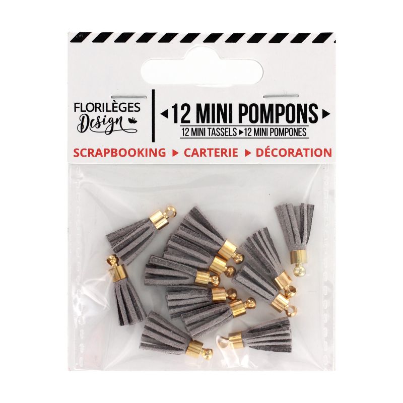 12 Mini Pompons Florilèges - Perle