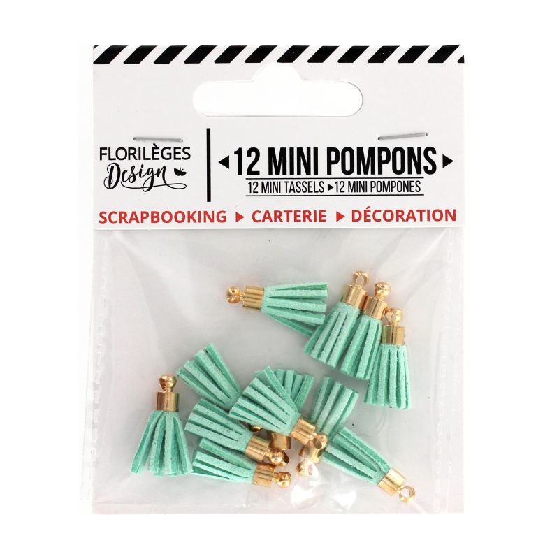 12 Mini Pompons Florilèges - Céladon