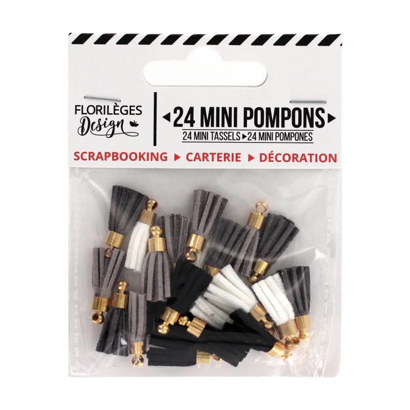 24 Mini Pompons Florilèges - En toutes lettres