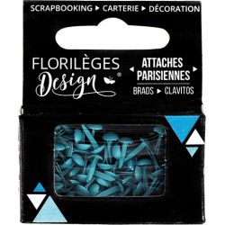 Mini Brads - Attaches Parisiennes - Florilèges - Aigue-Marine
