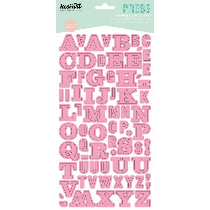 Alphabet Press Kesi'Art - Rose