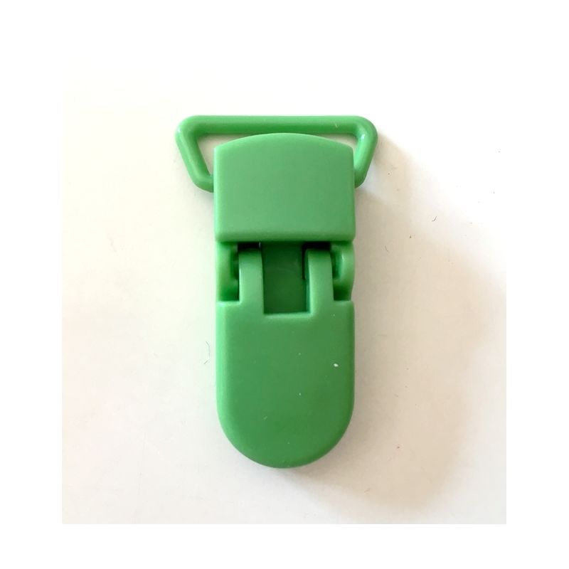 Pince clip plastique Attache tétine - Vert Foncé