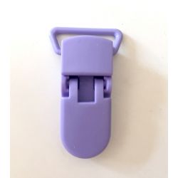 Pince clip plastique Attache tétine - Lilas