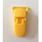 Pince clip plastique Attache tétine - Jaune Moutarde