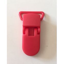 Pince clip plastique Attache tétine - Rouge