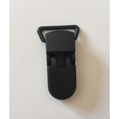 Pince clip plastique Attache tétine - Noir