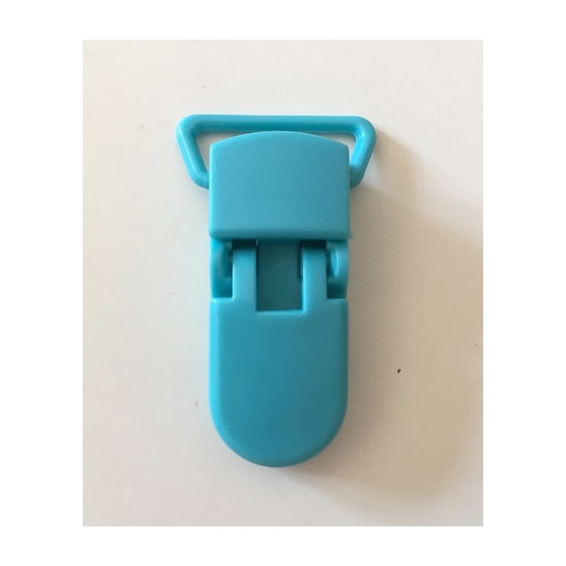 Pince clip plastique Attache tétine - Bleu Turquoise