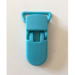 Pince clip plastique Attache tétine - Bleu Turquoise