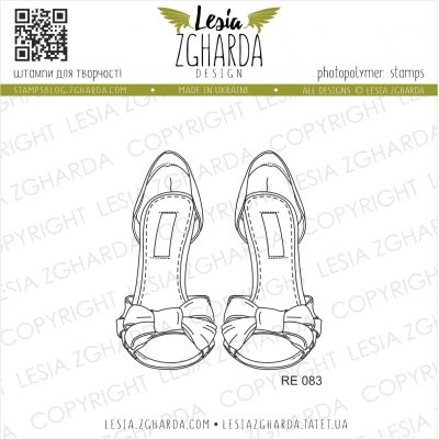 Tampon transparent Lesia Zgharda - Sandals with Ribbons
