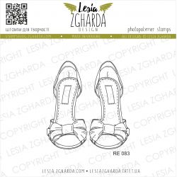Tampon transparent Lesia Zgharda - Sandals with Ribbons