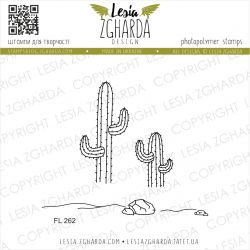 Tampons transparent Lesia Zgharda - Cacti, Stones and Sand