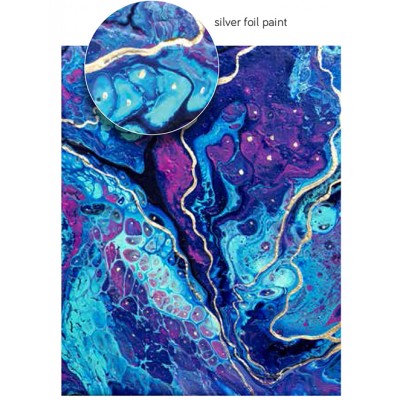 Color Pour - Peinture métallisée pré-mélangée - Argent