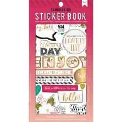 Pack de stickers AC - Cardmaking - Just A Little Note (25 feuilles)