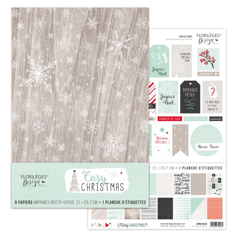 Kit collection A4 - Florilèges Design - Cosy Christmas