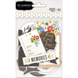 Die-cuts Ephemeras Jen Hadfield - Along the way - Phrases