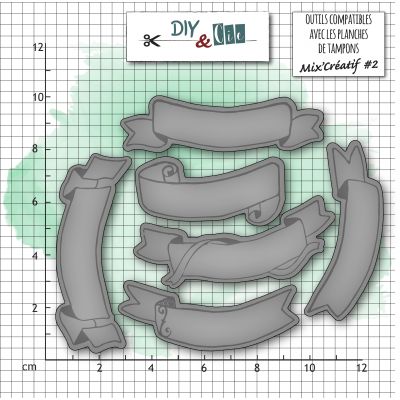 Dies DIY&Cie - Col.13 - Chiffres : Bannières