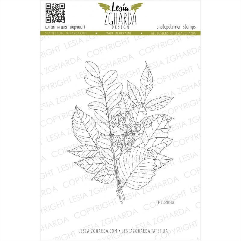 Tampons transparent Lesia Zgharda - Fall Bouquet with Berries (small)
