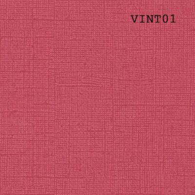 Cardstock texturé canvas - Coloris Vintage Rouge