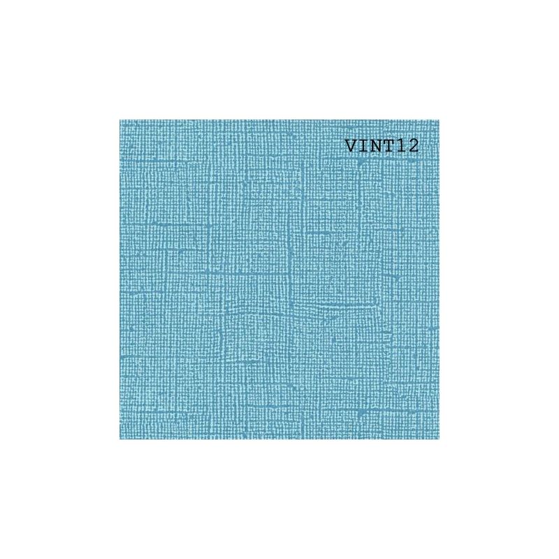 Cardstock texturé canvas - Coloris Vintage Bleu Céruléen