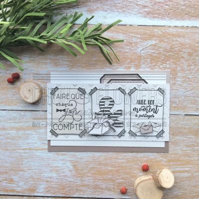 Tampon bois Chou & Flowers - Instants Magiques 2018 - Avec toi