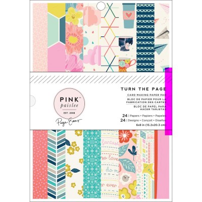 Pack de papiers 15x20cm - Pink Paislee - Turn the Page