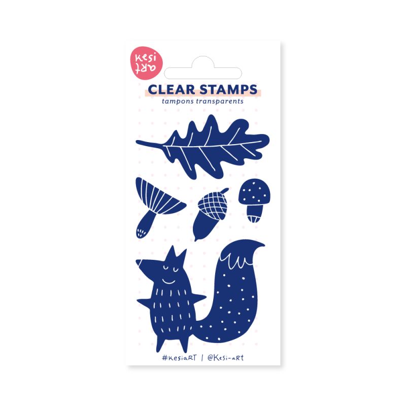 Tampons clear KesiArt - Renard