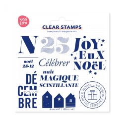 Tampons clear KesiArt - Joyeux Noël