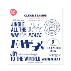 Tampons clear KesiArt - Merry & Bright