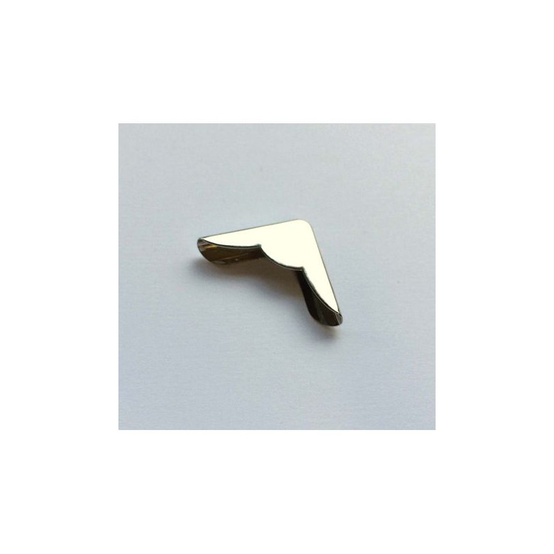 Coin métal argenté avec découpe 22 mm (à l'unité)