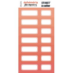 Stickers Ephemeria - 7 nuances de corail intense