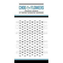 Tampons transparents Chou & Flowers - Mon Petit Côté - Fleur bleue Fond