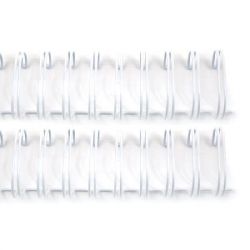 Reliures Bind-It-All 3/8' blanc (1 cm) - Lot de 6