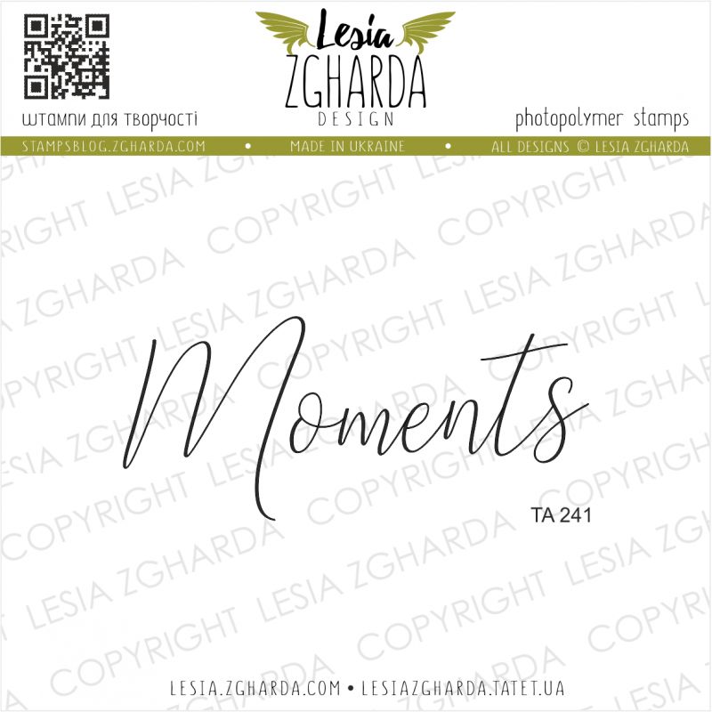 Tampon transparent Lesia Zgharda - Moments