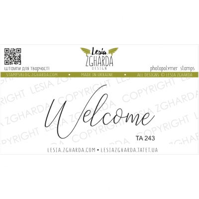 Tampon transparent Lesia Zgharda - Welcome