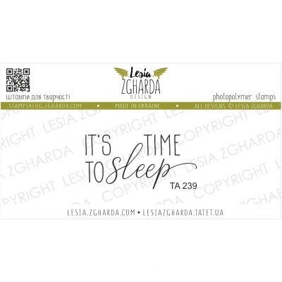 Tampon transparent Lesia Zgharda - It's Time to Sleep