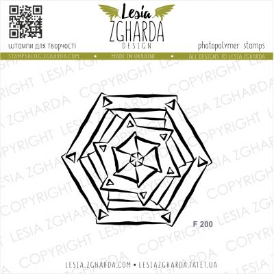 Tampons transparent Lesia Zgharda - Geometric Rosette