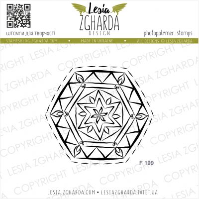 Tampons transparent Lesia Zgharda - Geometric Rosette
