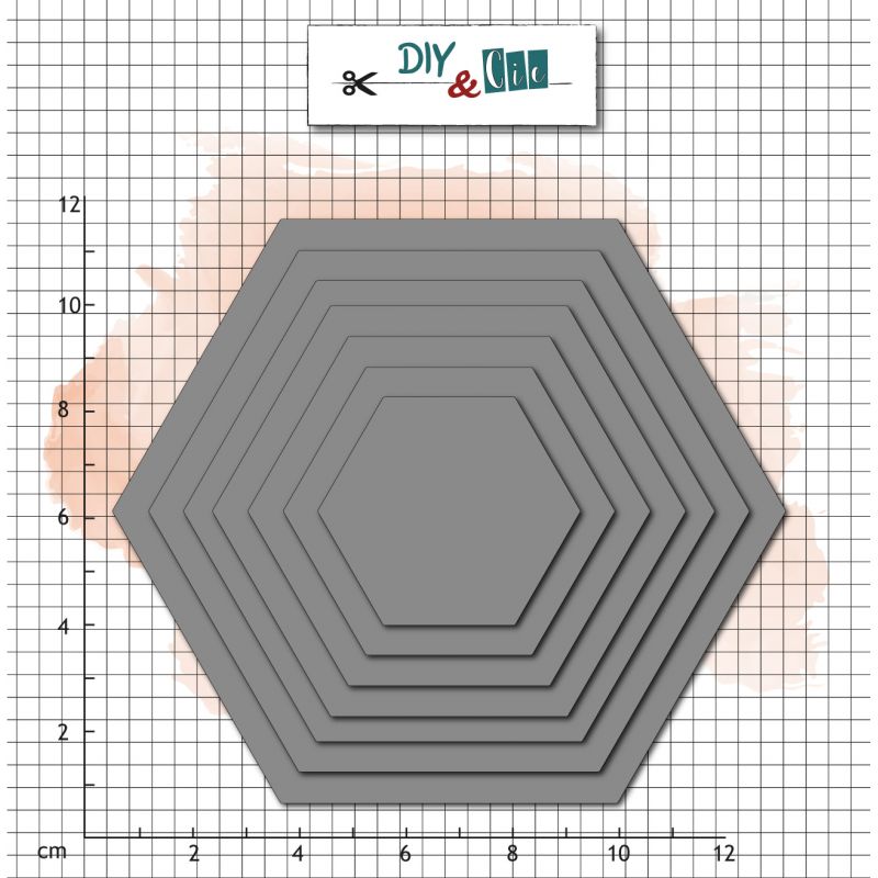 Dies DIY&Cie - Col.16 - Basik : Hexagones