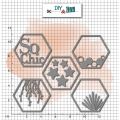 Dies DIY&Cie - Col.16 - Hexagones So Chic