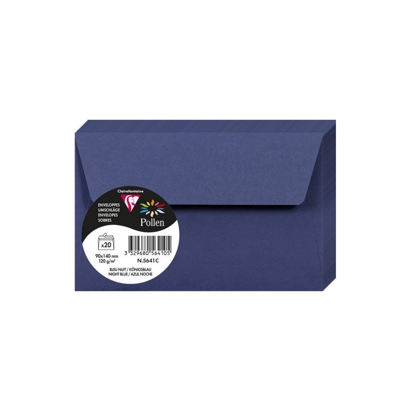 Enveloppes Pollen 90x140 - Bleu Nuit