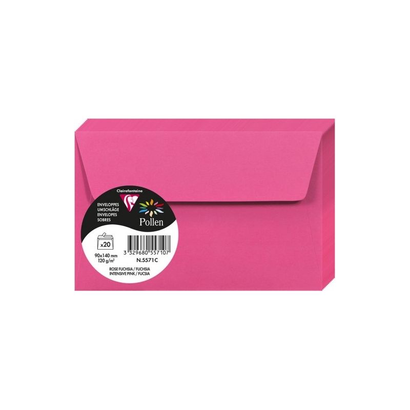 Enveloppes Pollen 90x140 - Rose Fuchsia